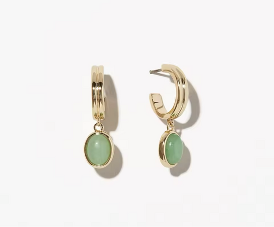 Jade Drop Bianca Earrings